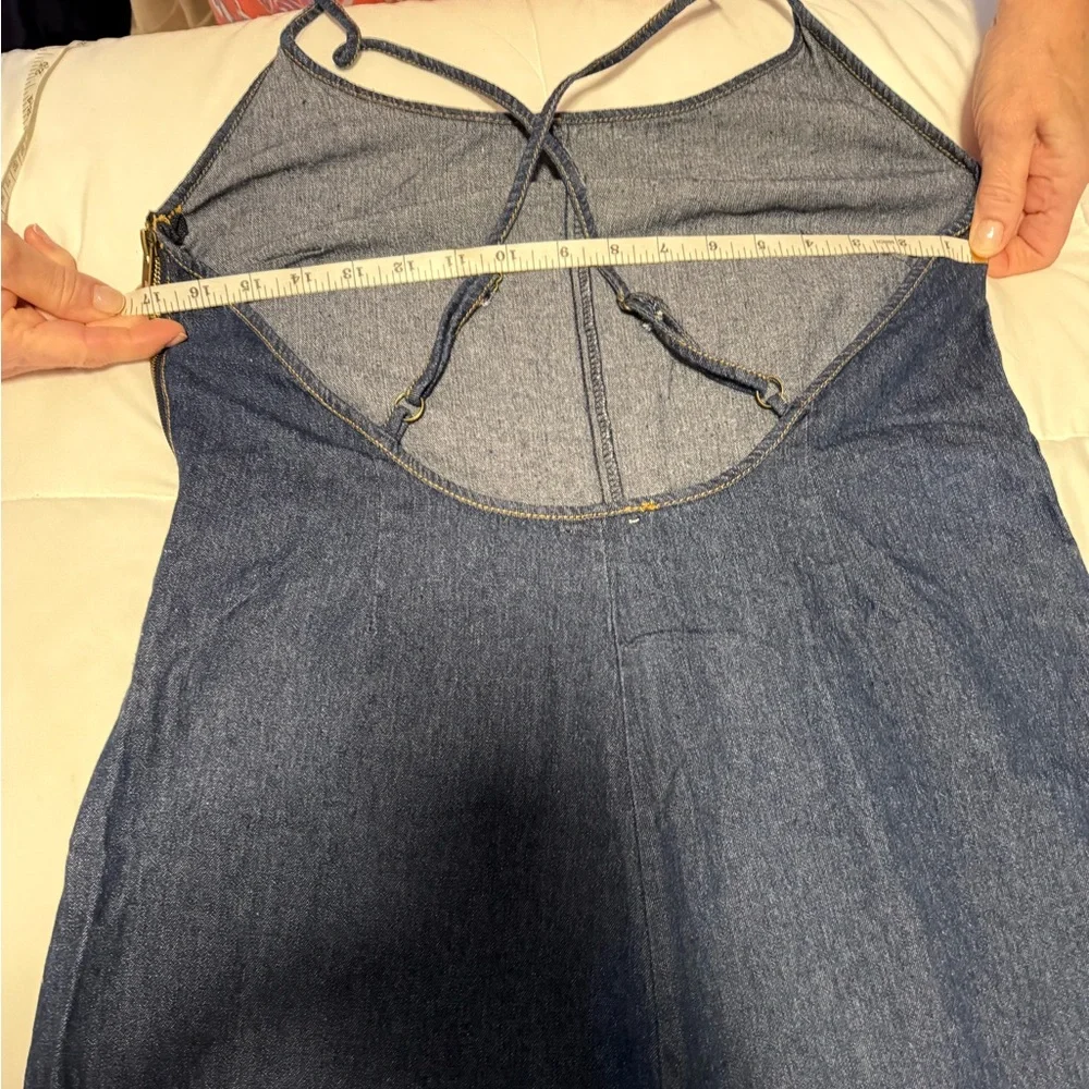 Tobi Navy Wide-Leg Jumpsuit - Picture 8 of 12